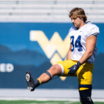 WVU Zac Alley figuring out positions in deep linebacker room
